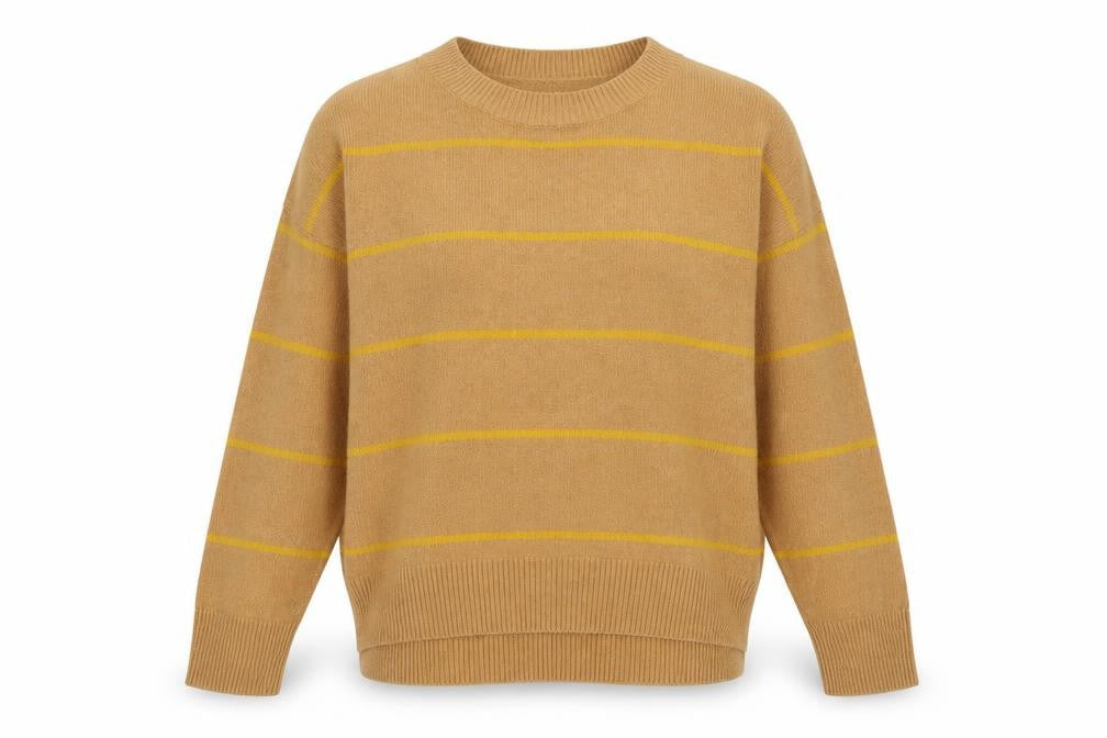 Warehouse Women's Brown Striped Pullover Jumper Size 14