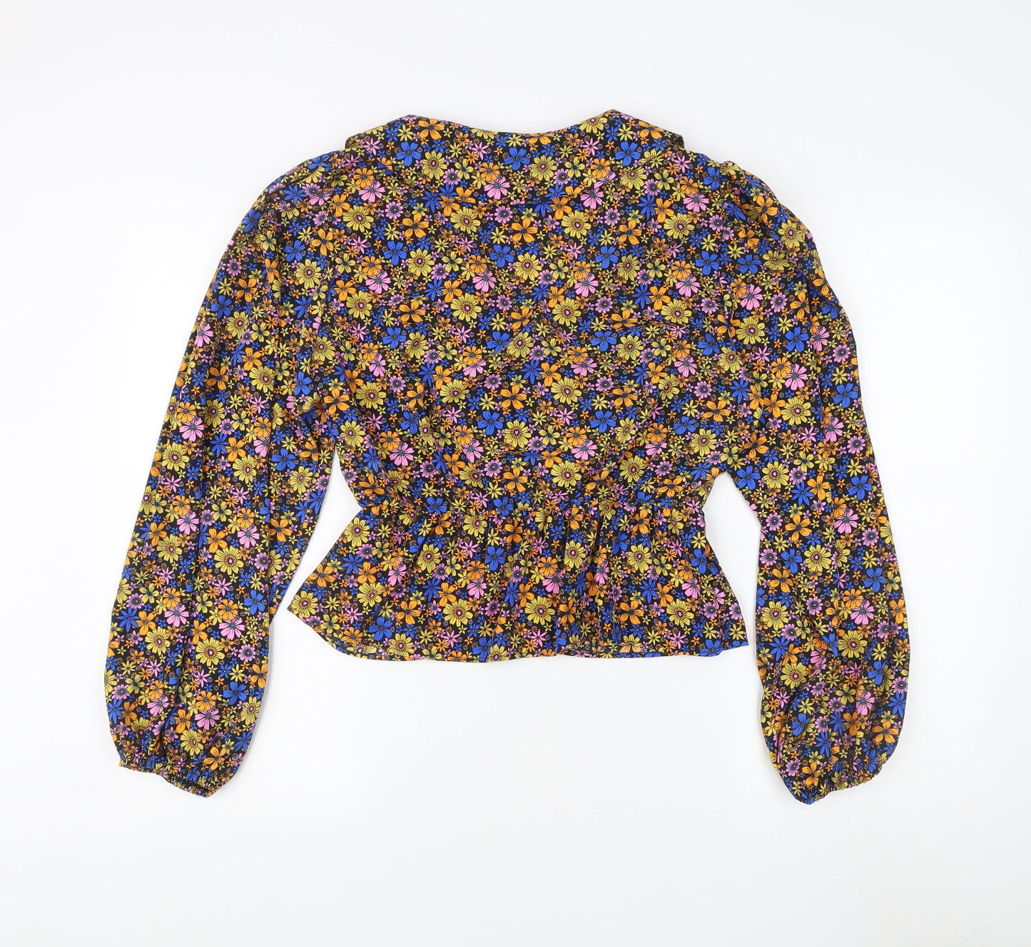 Topshop Women's Floral Blouse UK 12 Multicoloured