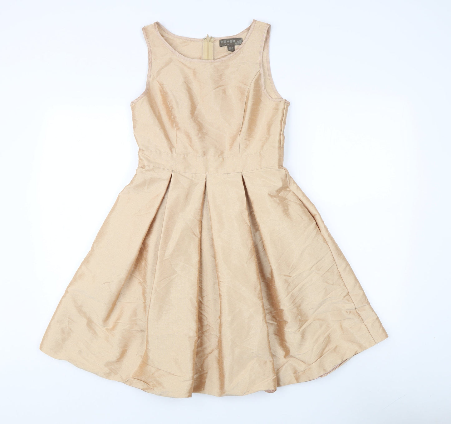 Fever London Beige Sleeveless Women's Dress Size 8