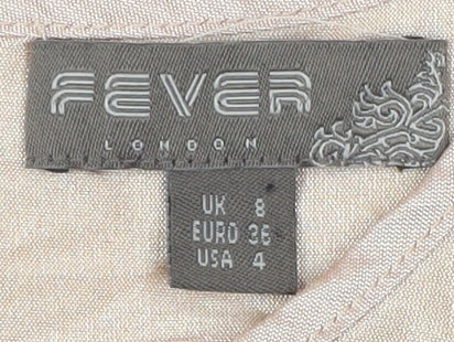 Fever London Beige Sleeveless Women's Dress Size 8