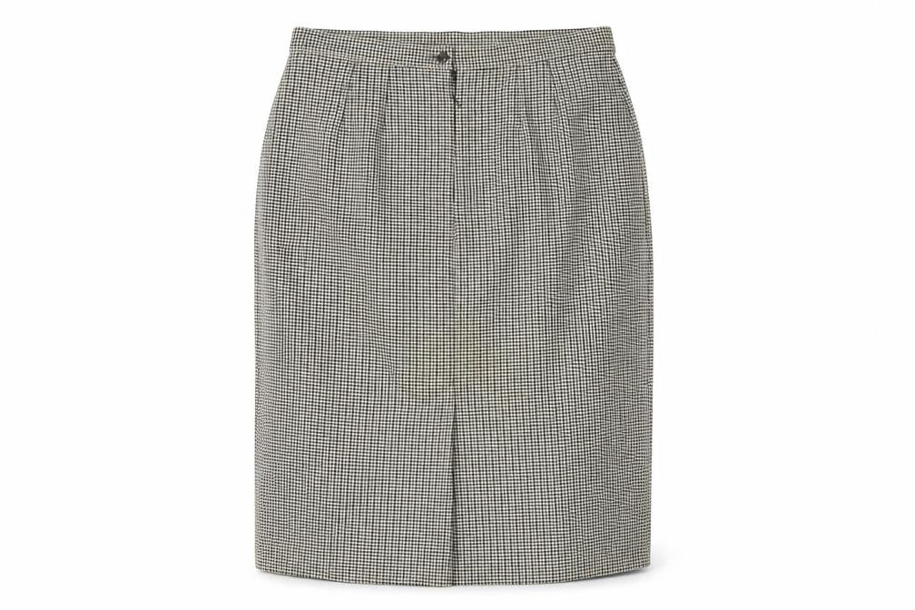 Marks & Spencer Women's Long Grey Check Skirt UK 20