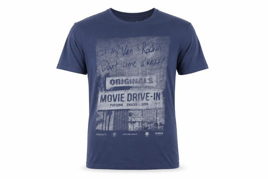 Jack & Jones Men's Blue Graphic T-Shirt, Size S