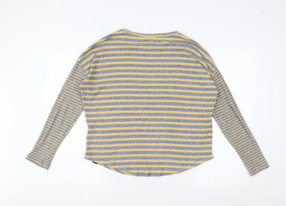 Superdry Women's Multicoloured Striped Jersey Top - Size 8