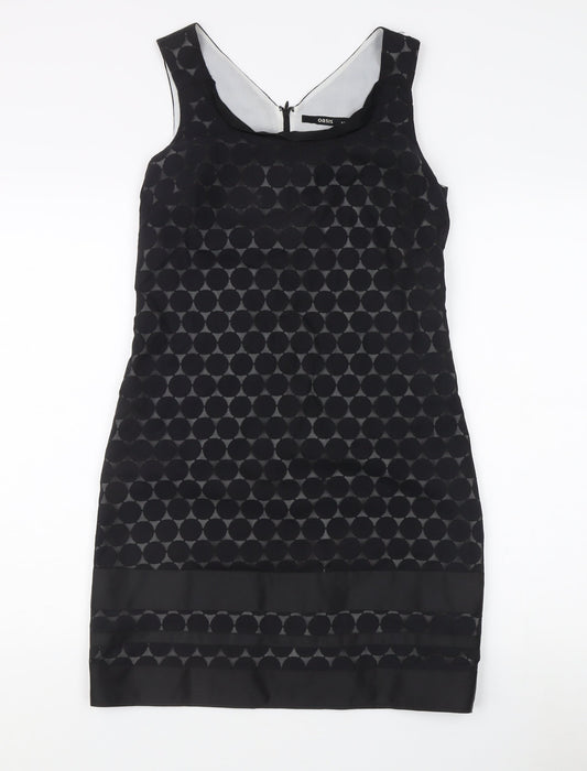 Oasis Women's Black Sheath Dress, Size 8, Party Wear