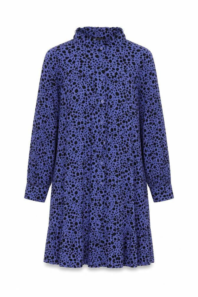 Marks & Spencer Women's Blue Animal Print Shirt Dress