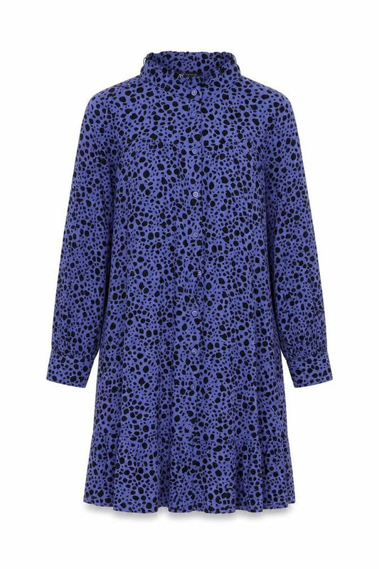 Marks & Spencer Women's Blue Animal Print Shirt Dress