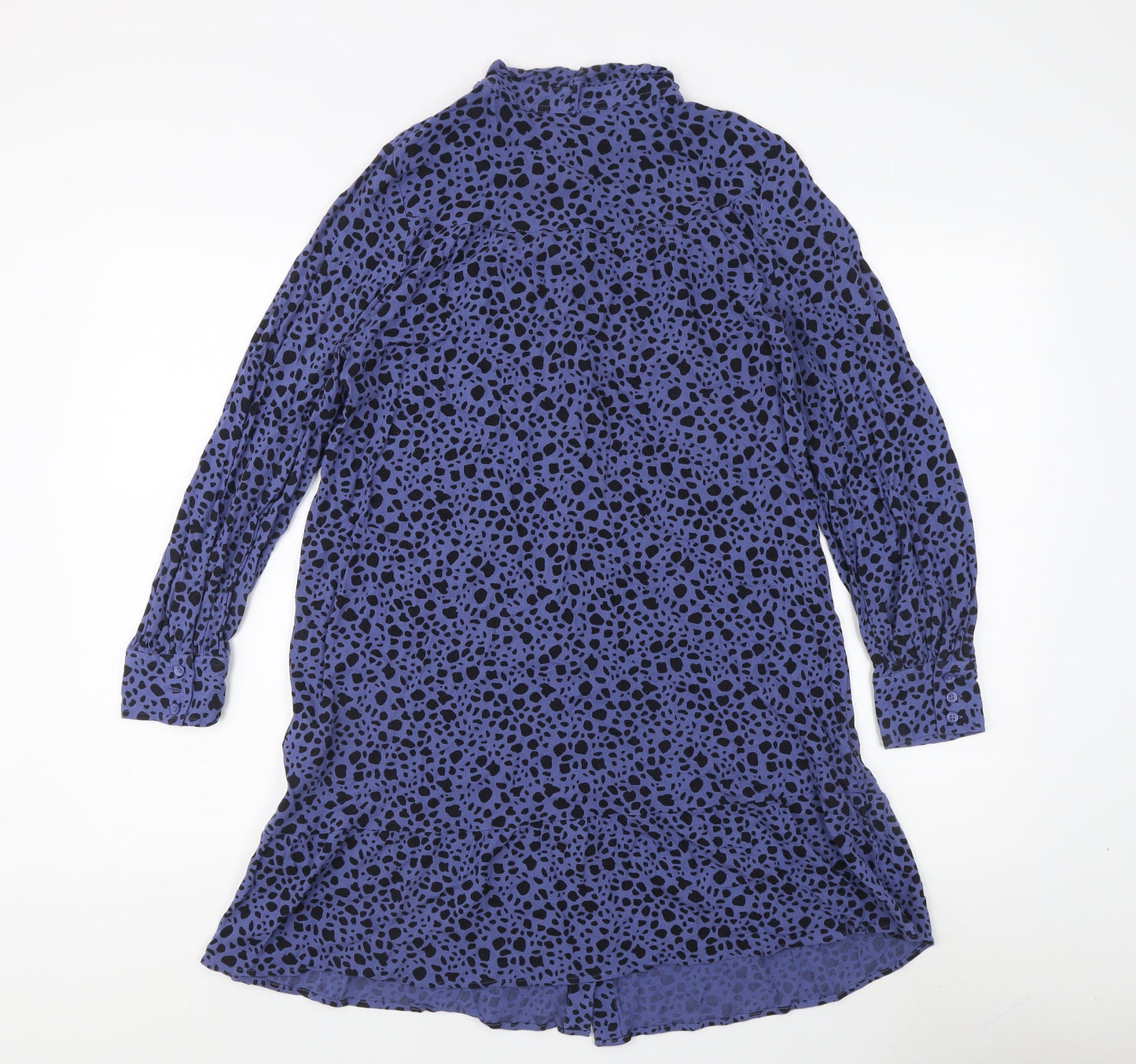 Marks and Spencer Women's Blue Animal Print Shirt Dress