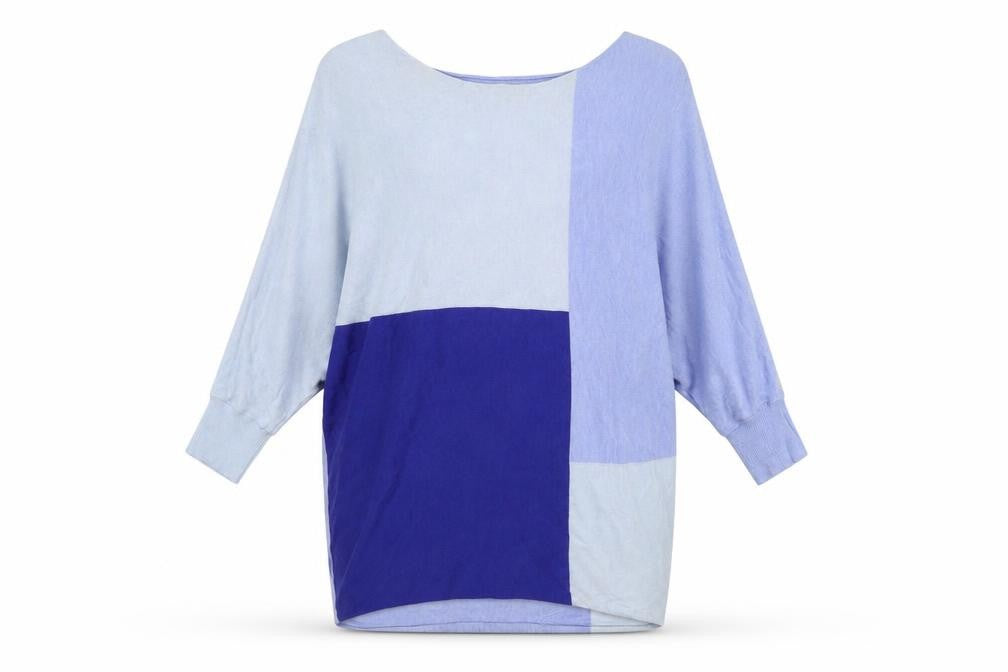 Phase Eight Women's Blue Geometric XS Jumper