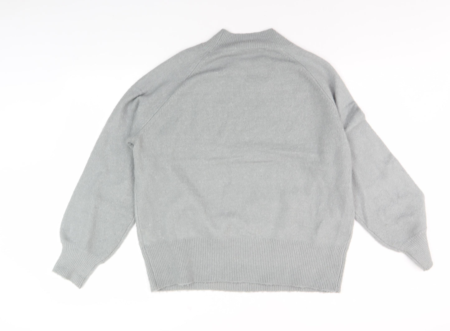 Amara Reya Women's Grey Mock Neck Jumper Size M