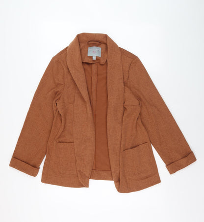Additional front view of Dorothy Perkins Women's Brown Blazer, size 12, Casual
