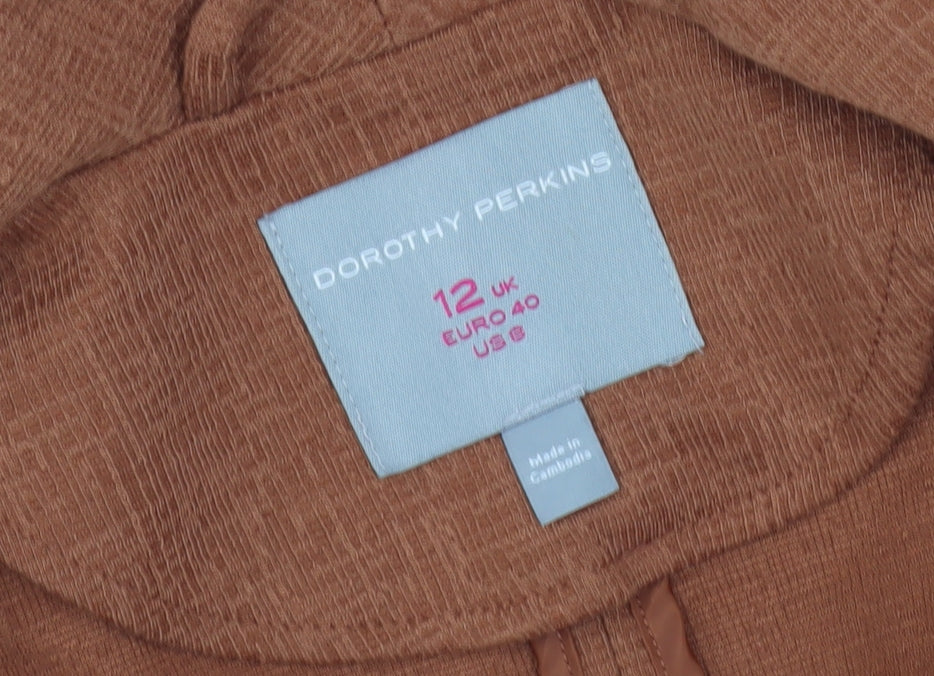 Dorothy Perkins Women's Brown Blazer Size 12 Casual