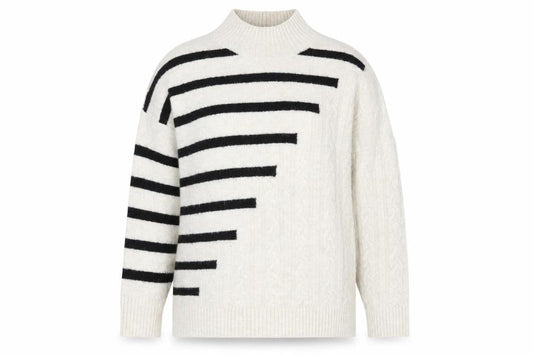 M&Co Women's Ivory High Neck Pullover Jumper L