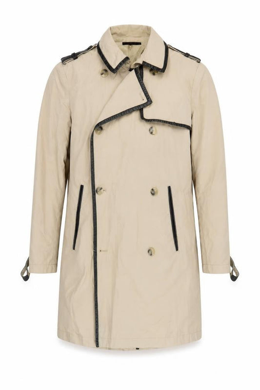 The Kooples Men's Beige Trench Coat Size 38