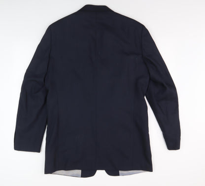Pierre Cardin Men's Blue Blazer Jacket, Single-Breasted 40L