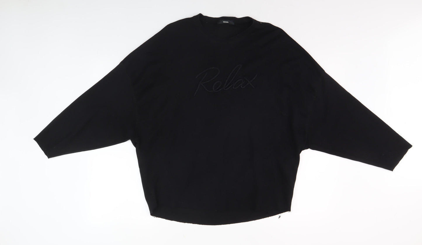Diesel Men's Black Pullover Sweatshirt M