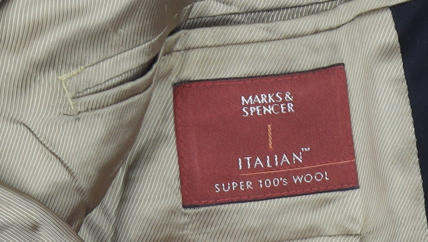 Marks and Spencer Men's Black Blazer 44