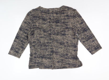 Viyella Women's Multicoloured XL Geometric Top