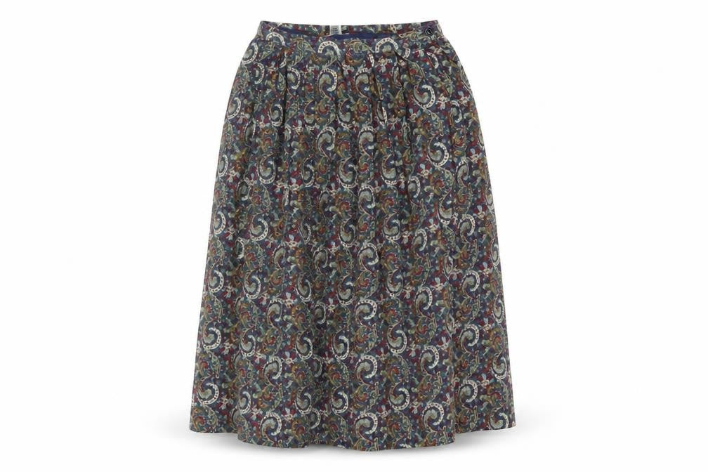 Viyella Women's Multicoloured Paisley Skirt, Size 12