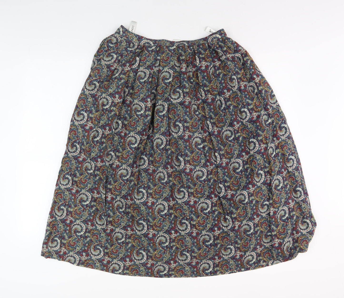 Viyella Women's Multicoloured Paisley Skirt, Size 12
