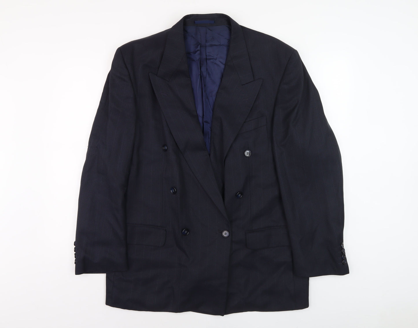 Magee Men's Blue Double-Breasted Blazer, 42