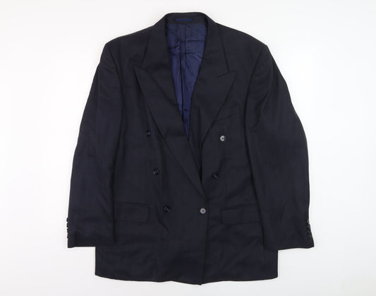 Magee Men's Blue Double-Breasted Blazer, 42