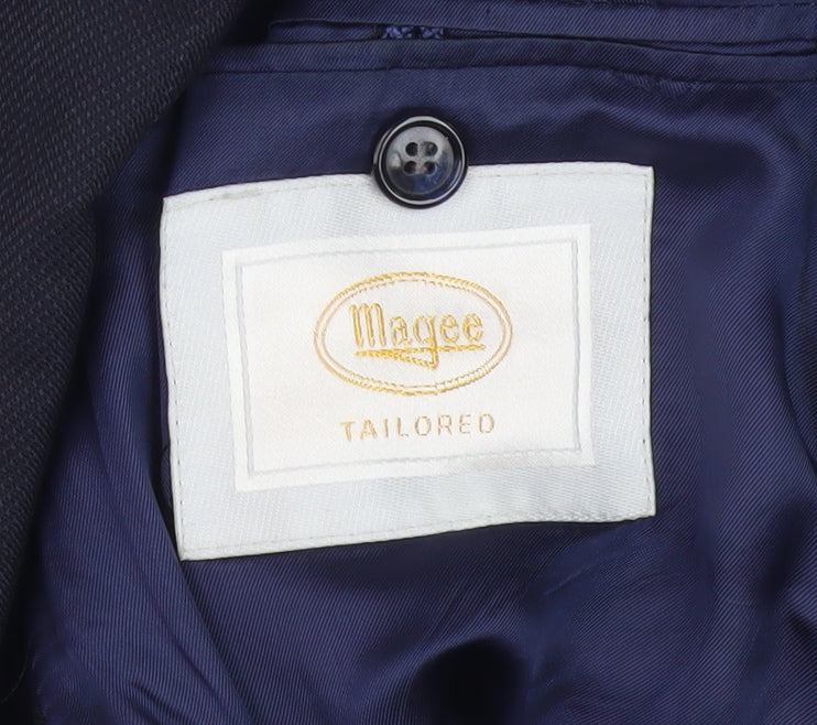 Magee Men's Blue Double-Breasted Blazer, 42