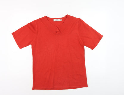 Additional front view of Honor Millburn Women's Red S jumper V-Neck