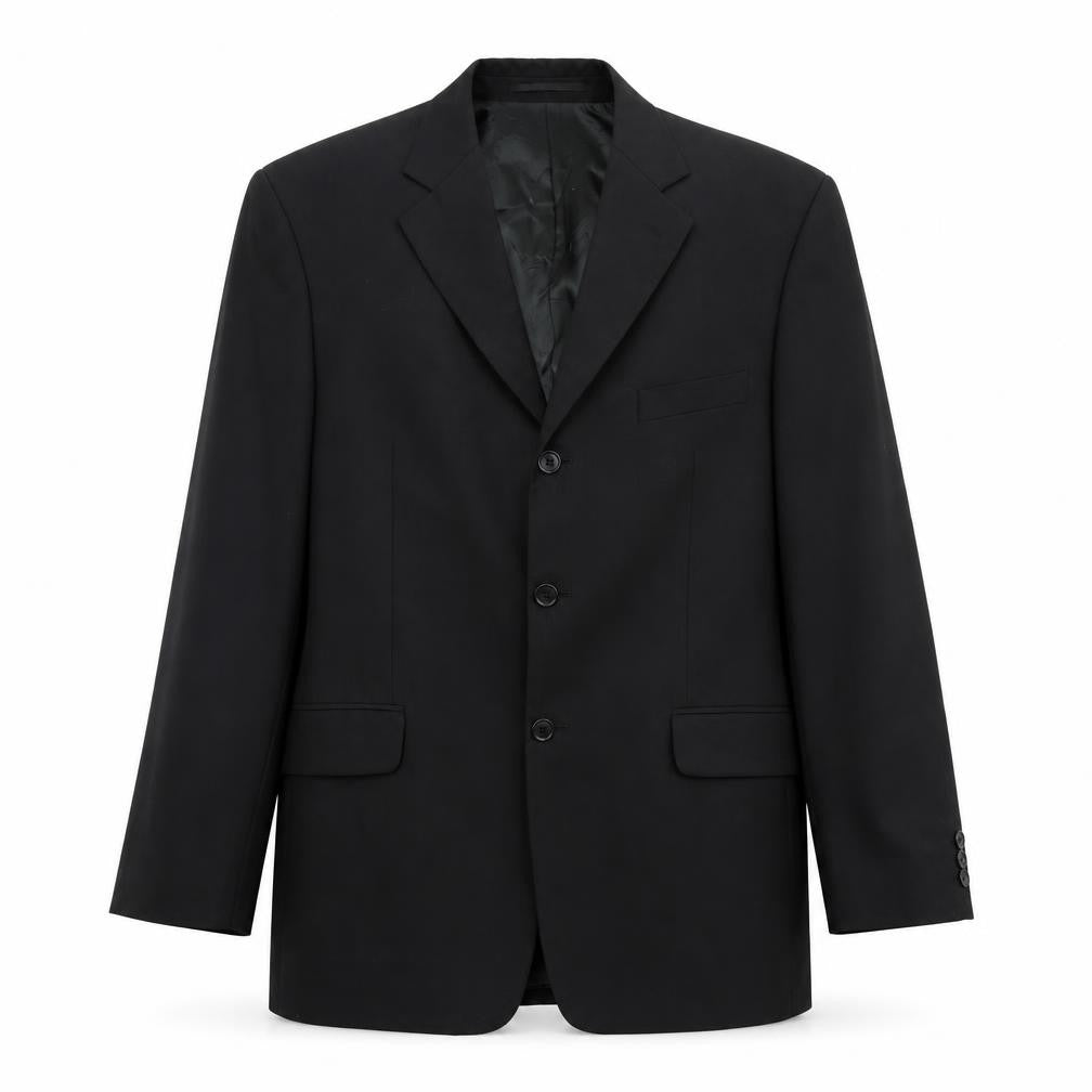 Pierre Cardin Men's Black Wool Blazer Size 40