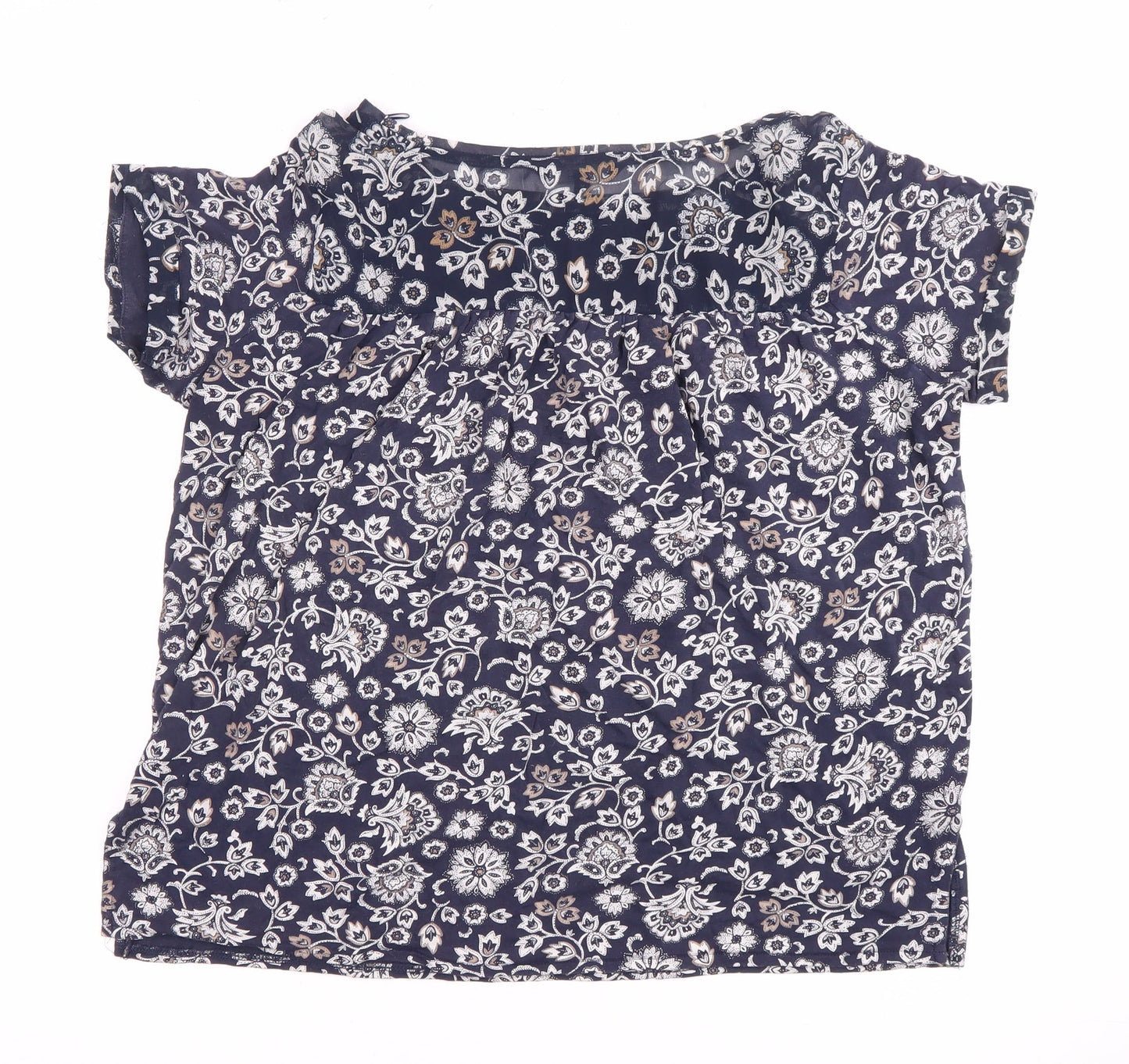 Next Women's Blue Floral Blouse - Size 10 Tunic