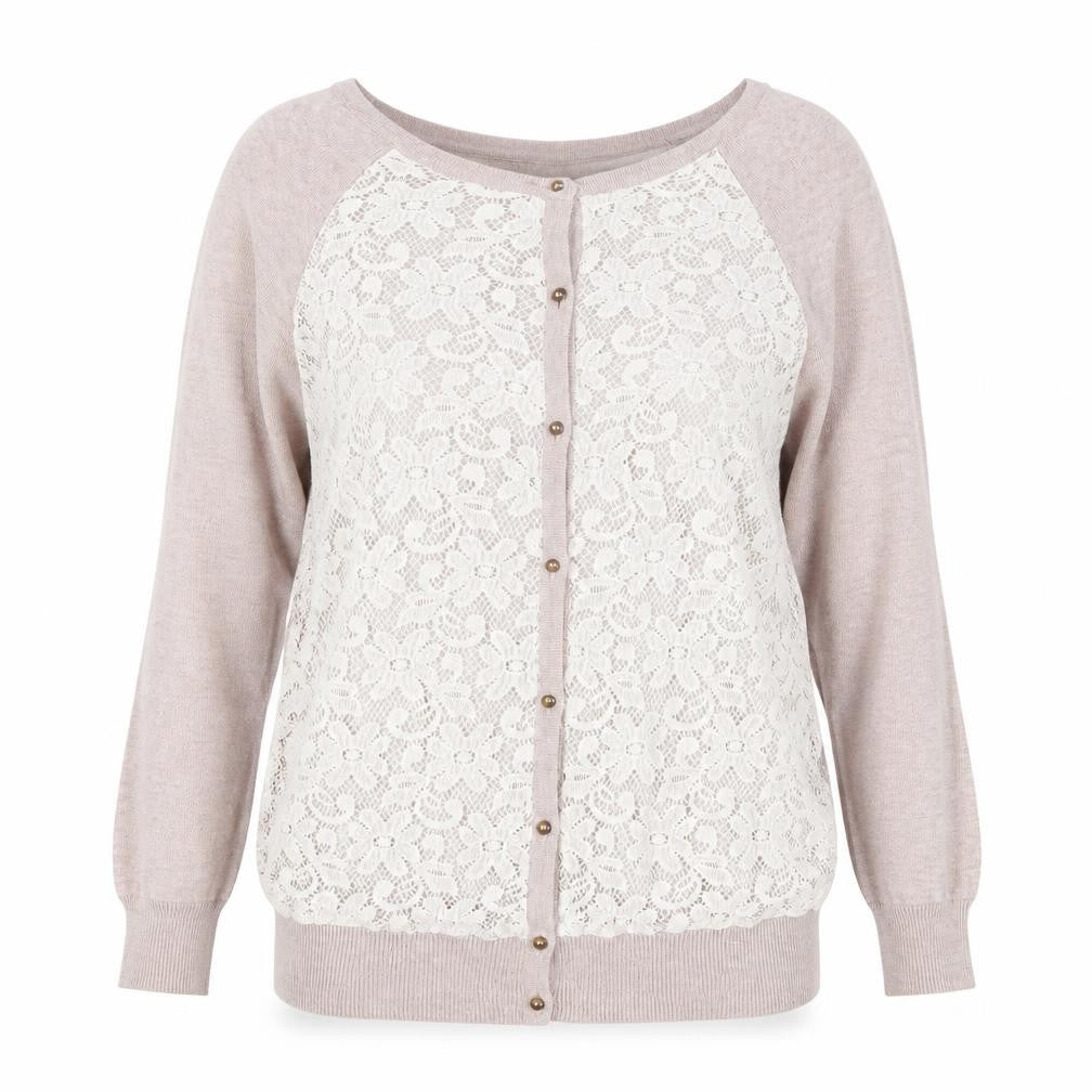 Marks & Spencer Women's Beige Lace Cardigan Size 10