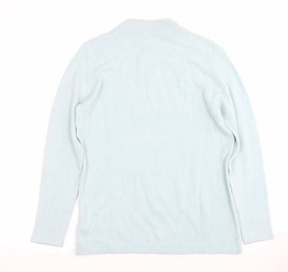 Damart Women's Blue Pullover Jumper M with Beads