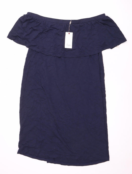 Ripe Women's Blue Off Shoulder Dress - L