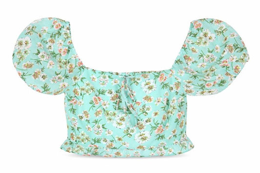 New Look Women's Floral Cropped Blouse Size 12