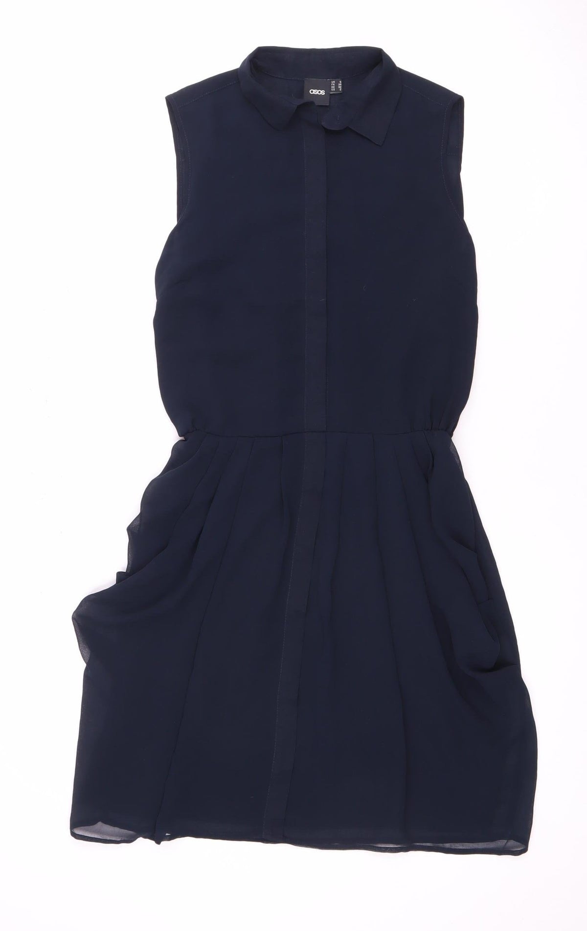 ASOS Women's Blue Sleeveless Dress, Size 6