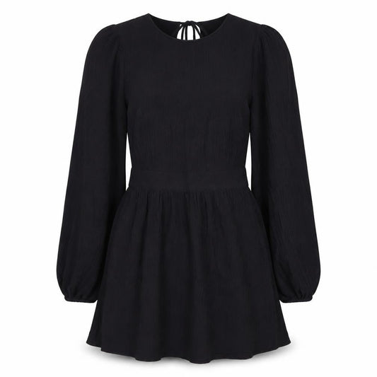NA-KD Women's Black Balloon Sleeve Dress, Size 8