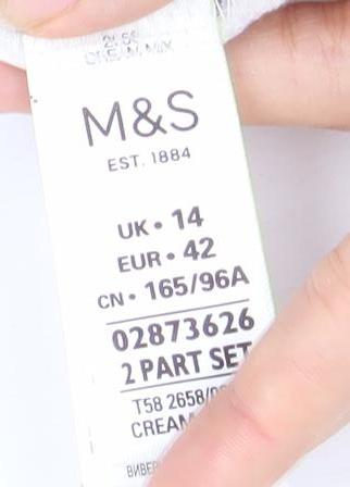 Marks & Spencer Women's White Blouse Size 14