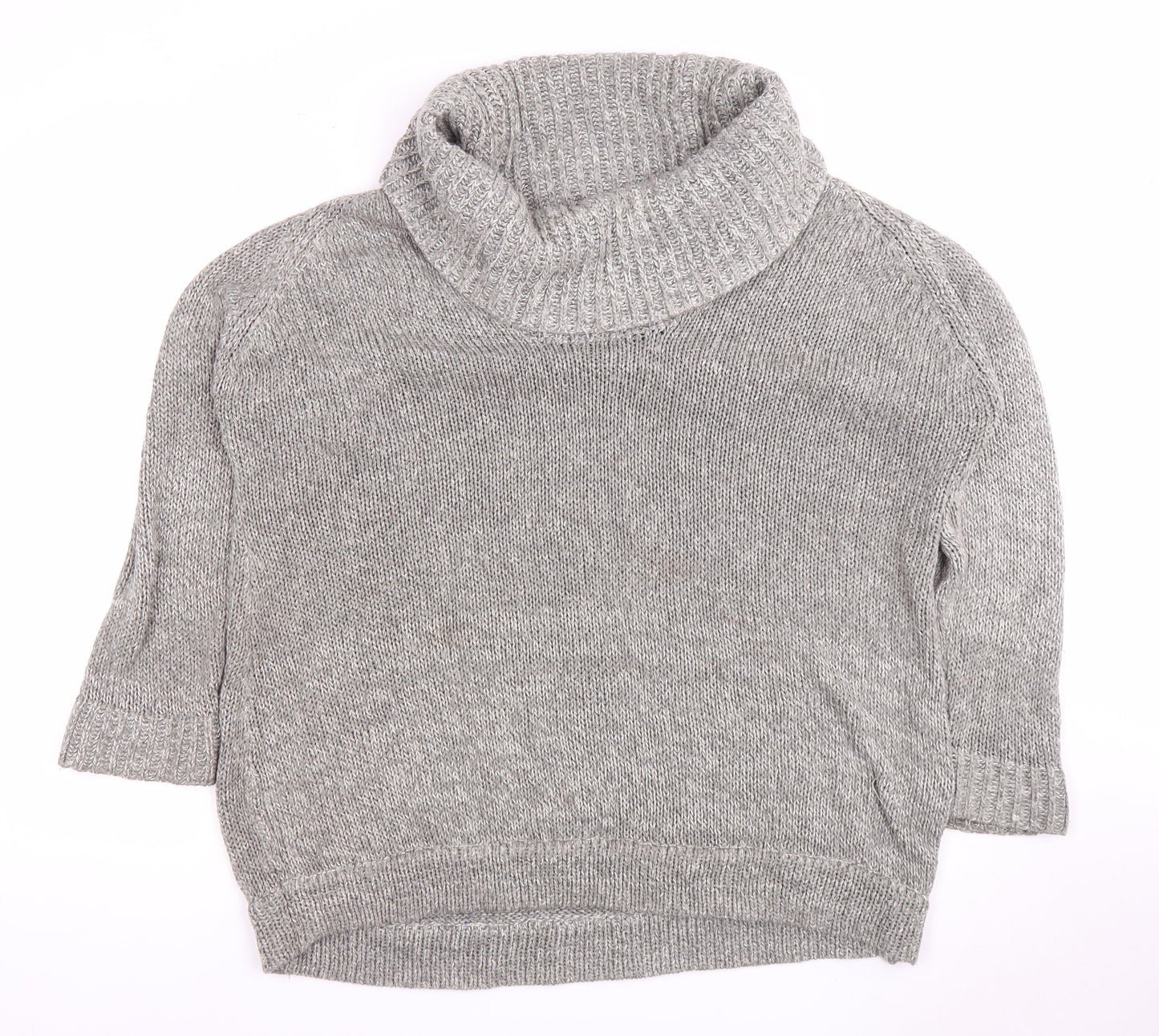 Dorothy Perkins Women's Grey Roll Neck Jumper Size 20