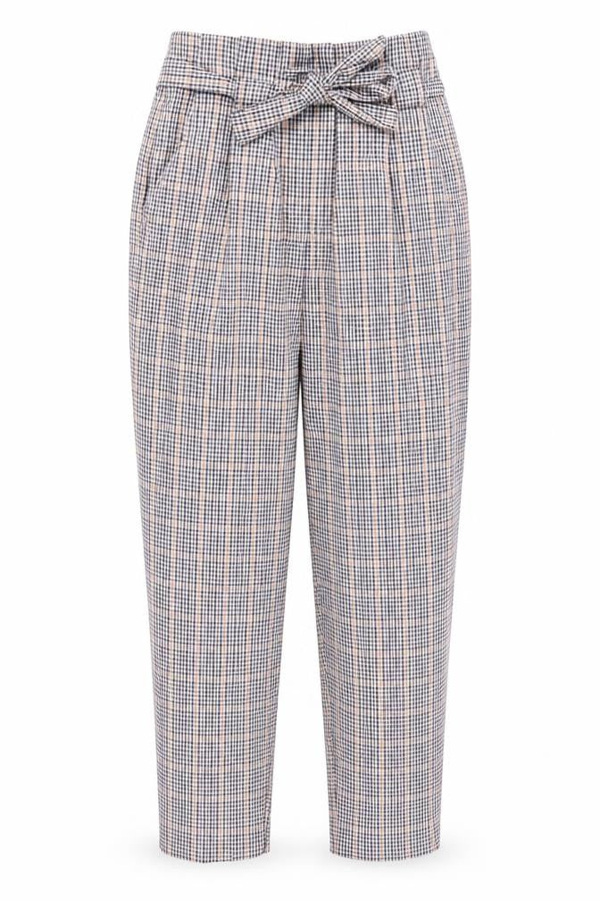 Miss Selfridge Women's Multicoloured Check Trousers, Size 6