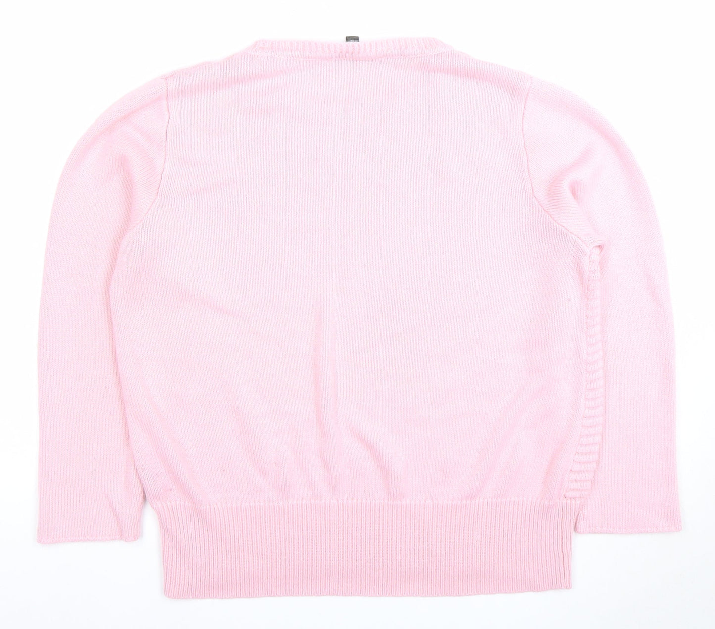 Bonmarché Women's Pink Crew Neck Pullover Jumper Size 18