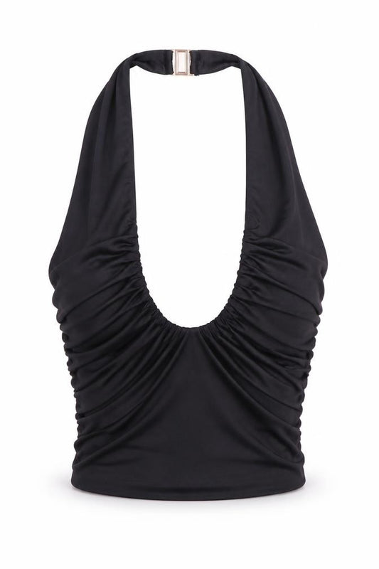Oh Polly Women's Black Halter Bra-Top Camisole Size 6