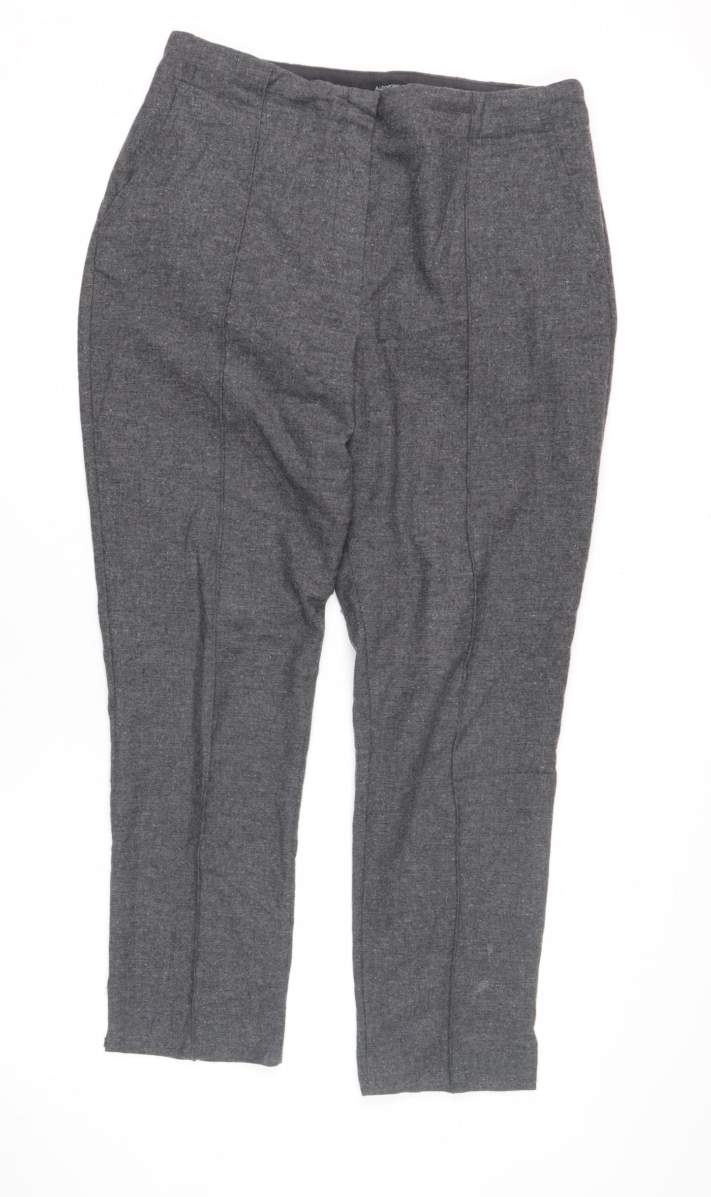Marks and Spencer Grey Women's Trousers Size 12
