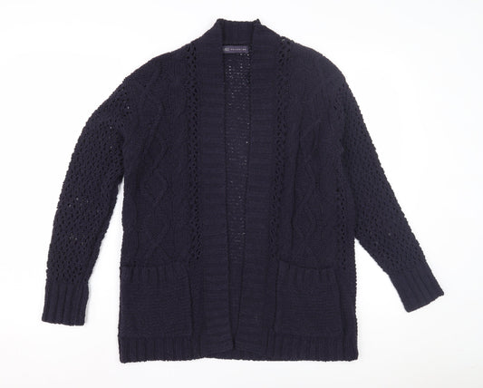 Marks and Spencer Women's Blue Open Front Cardigan S