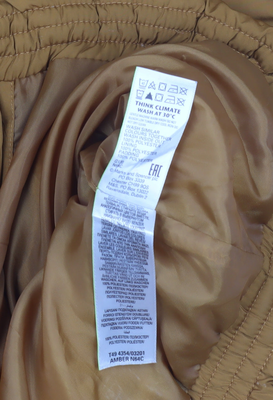 Marks and Spencer Women's Brown Size 16 Puffer Jacket