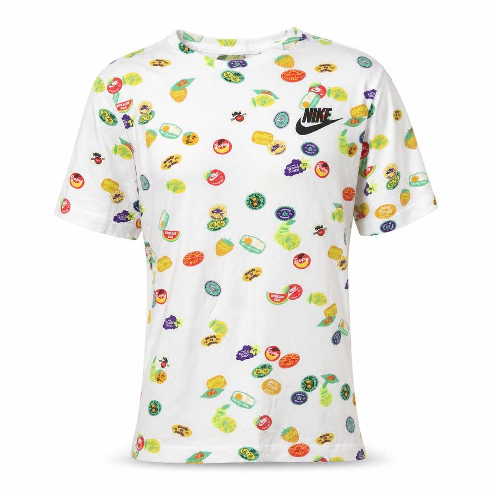 Nike Women's Multicoloured XS Fruit Print T-Shirt