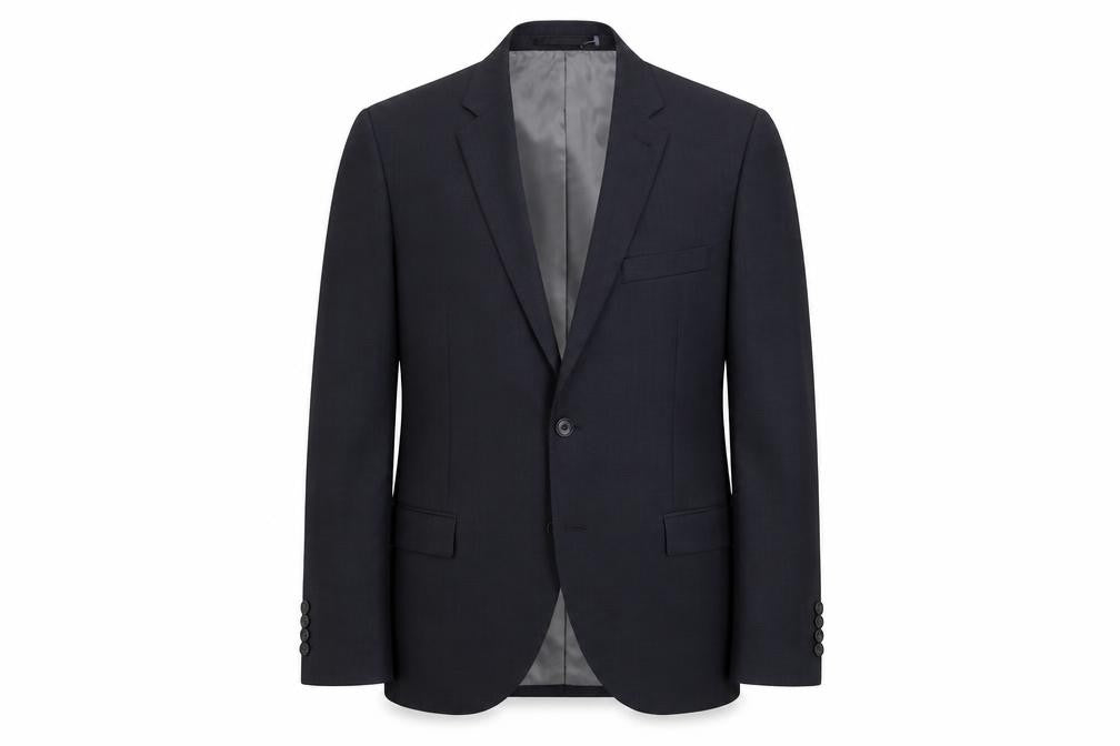 Topman Men's Black Wool Blazer, Size 38, Formal