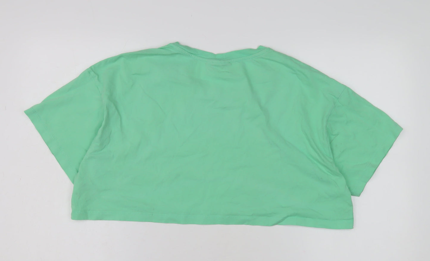 ASOS Women's Green Cropped T-Shirt Size 12