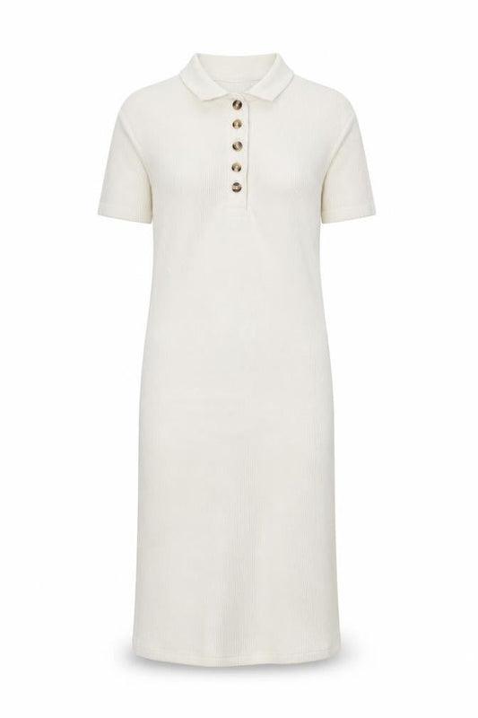 Topshop Women's White Shirt Dress, Size 8, Casual