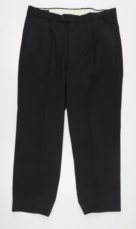 C&A Men's Black Dress Pants - Size 36, Formal Wear