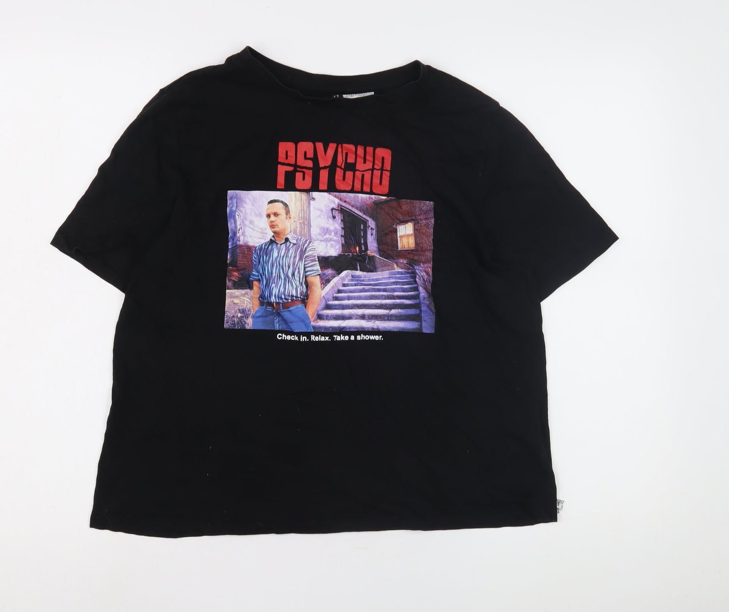 H&M Men's Black Psycho Movie T-Shirt M