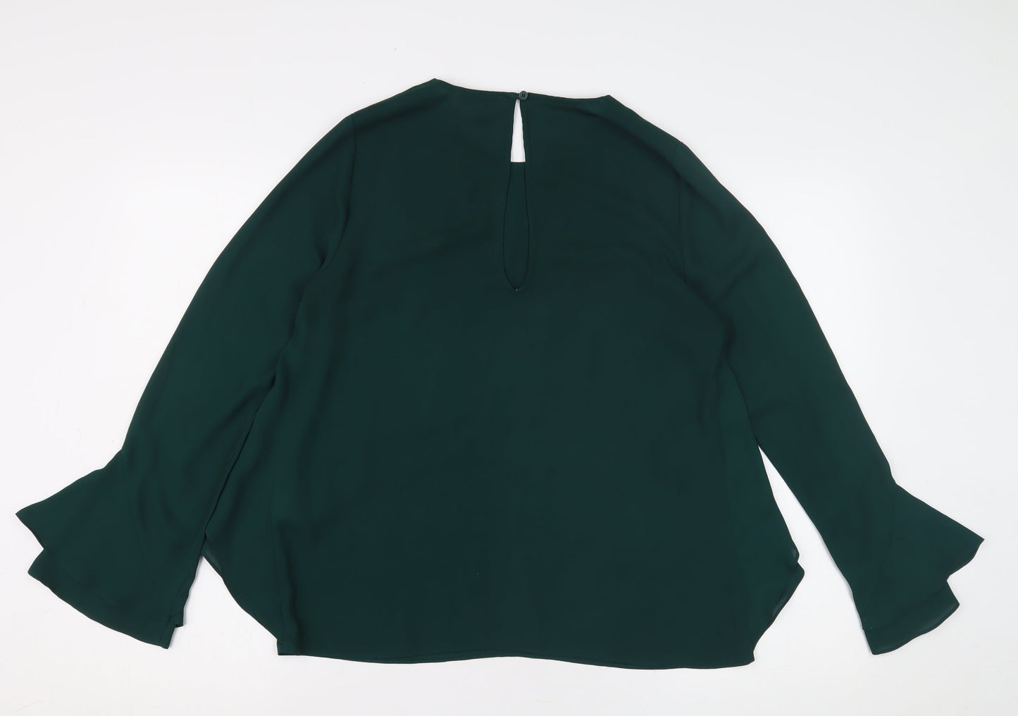 Warehouse Women's Green Long Sleeve Blouse Size 10